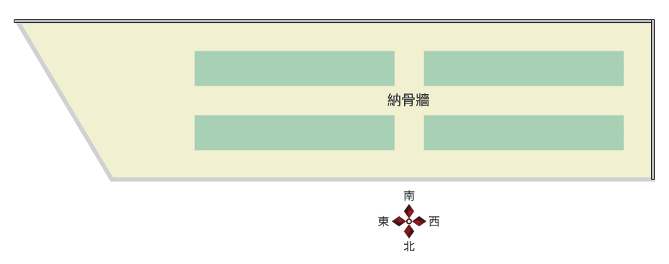 圖片：水源納骨牆平面圖:納骨牆